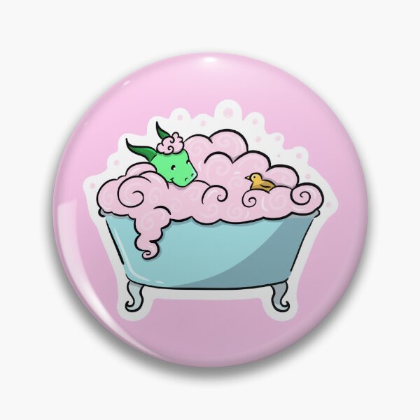 Item preview, Dragon in the Bubble Bath designed and sold by Addi Does Art.