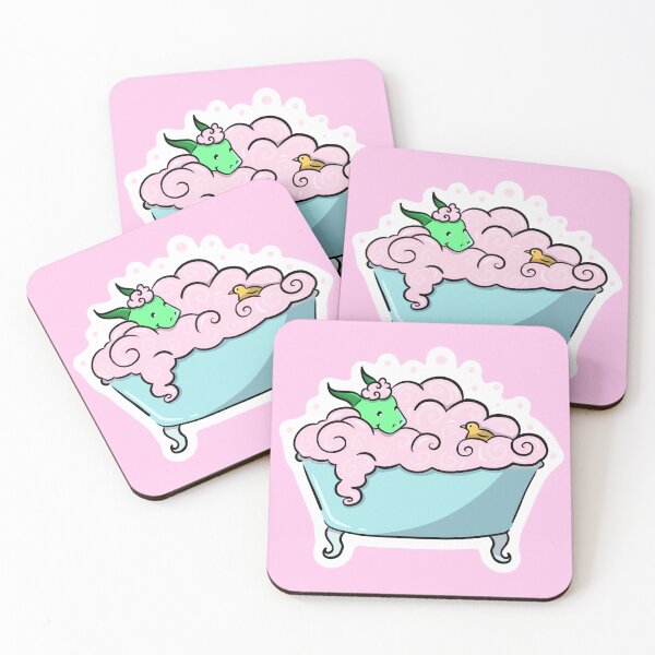 Item preview, Dragon in the Bubble Bath designed and sold by Addi Does Art.