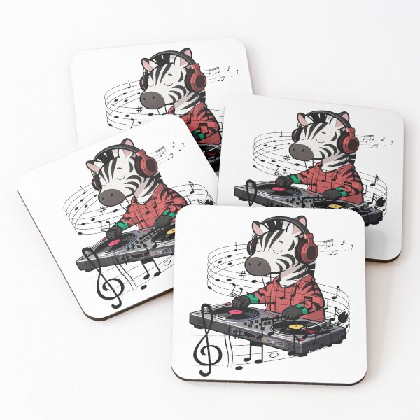 Item preview, Zebra DJ – Music Is Medicine | Spoonie Vibes Art designed and sold by ZebraDazzleDesigns.