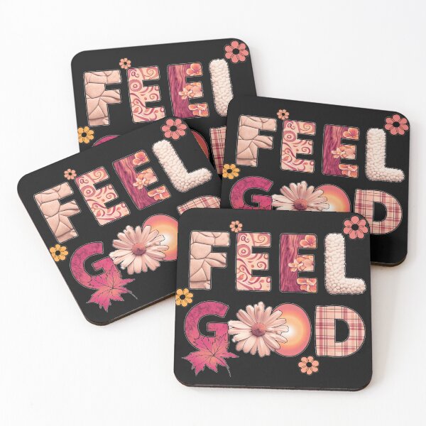 Item preview, FEEL GOOD - patterned bold font designed and sold by Stefrait-7.