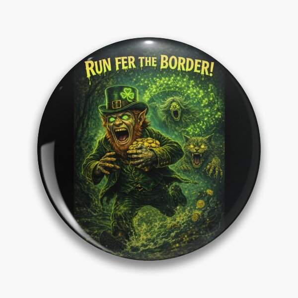 Item preview, Run Fer the Border – Celtic Marsh Monster Poster designed and sold by MACodDesigns.