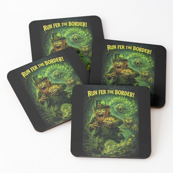 Item preview, Run Fer the Border – Celtic Marsh Monster Poster designed and sold by MACodDesigns.