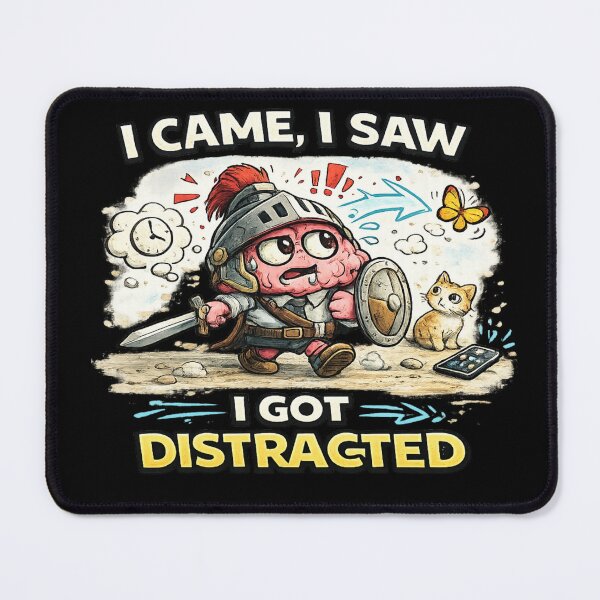 Item preview, I Came I Saw I Got Distracted ADHD Funny Brain designed and sold by FeralMindStudio.