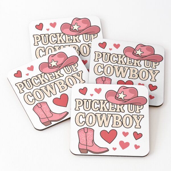 Item preview, Funny Western Valentine - Pucker Up Cowboy designed and sold by ZBIFBOUETLA.
