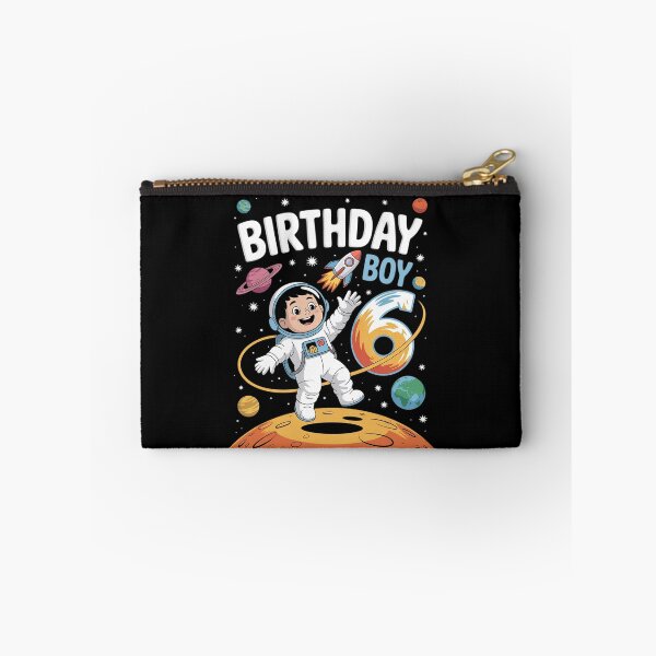 Item preview, Boys 6th Birthday Astronaut Space Planets Six Years old designed and sold by DigitaldeligArt.