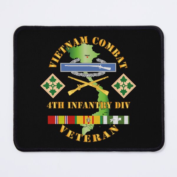 Item preview, Army - Vietnam Combat Infantry Veteran w 4th Inf Div SSI V1 designed and sold by Military Insignia Products.