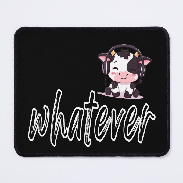 Item preview, Whatever - your rules, cow with headphones designed and sold by LiskoDesign.