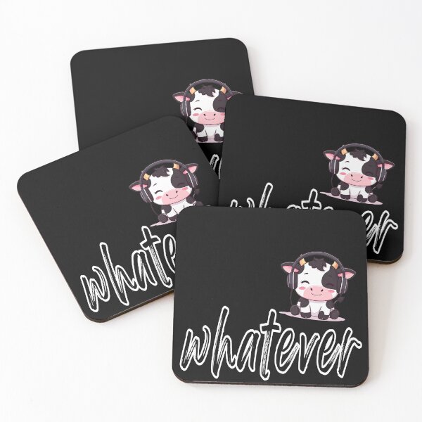 Item preview, Whatever - your rules, cow with headphones designed and sold by LiskoDesign.