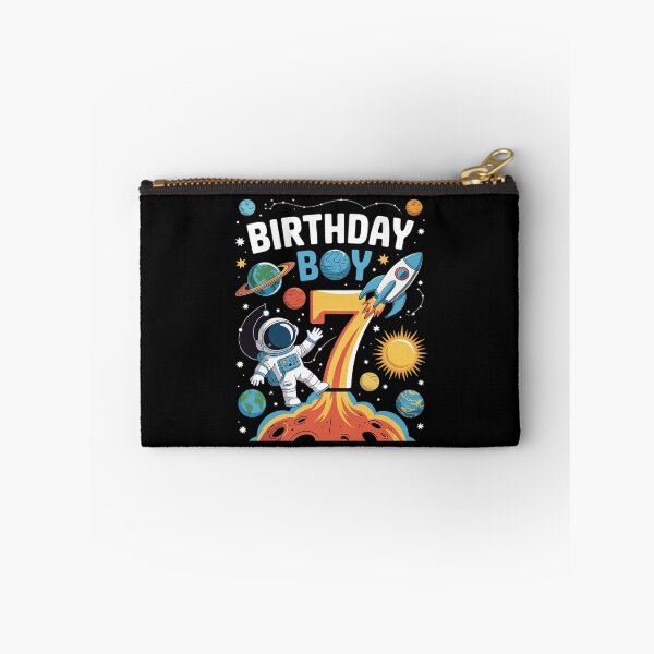 Item preview, Boys 7th Birthday Astronaut Space Planets Seven Years old designed and sold by DigitaldeligArt.