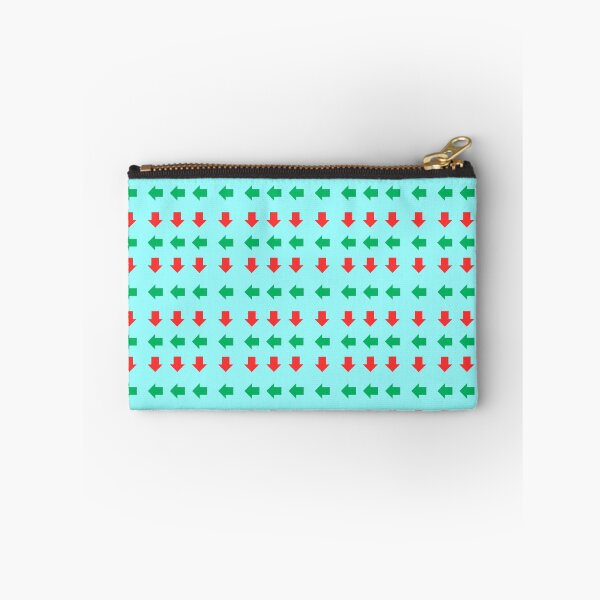 Item preview, Green and Red Left and Down Arrows on Cyan background pattern designed and sold by fev-rocks.