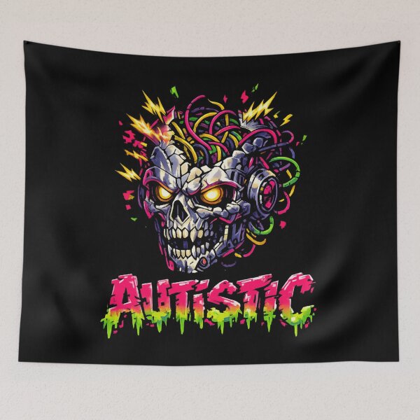 Item preview, Autistic – Electric Abstract Neurodiversity designed and sold by SidTastic .