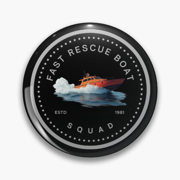 Item preview, Fast Rescue Boat Squad – Maritime Rescue Emblem | ESTD 1981 designed and sold by wilkuboneDesign.