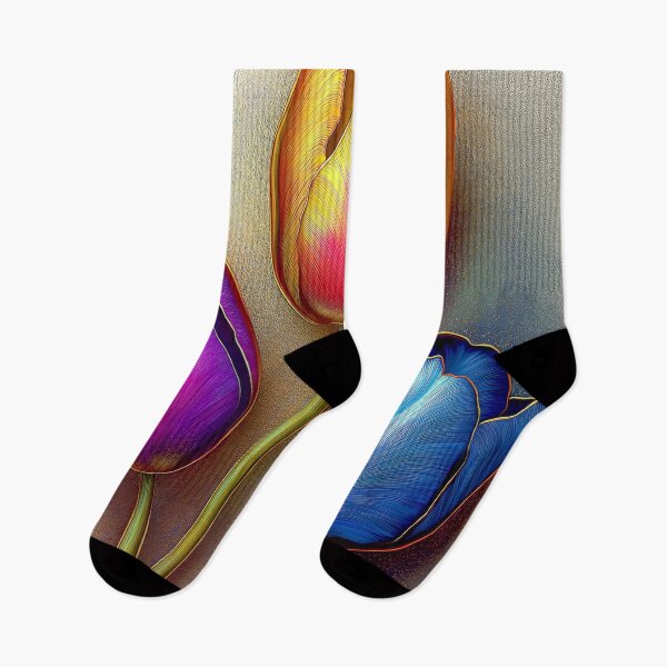 Artikelvorschau, Elegante Tulpen in Lila, Rot und Blau entworfen und verkauft von MargaretWiktor.