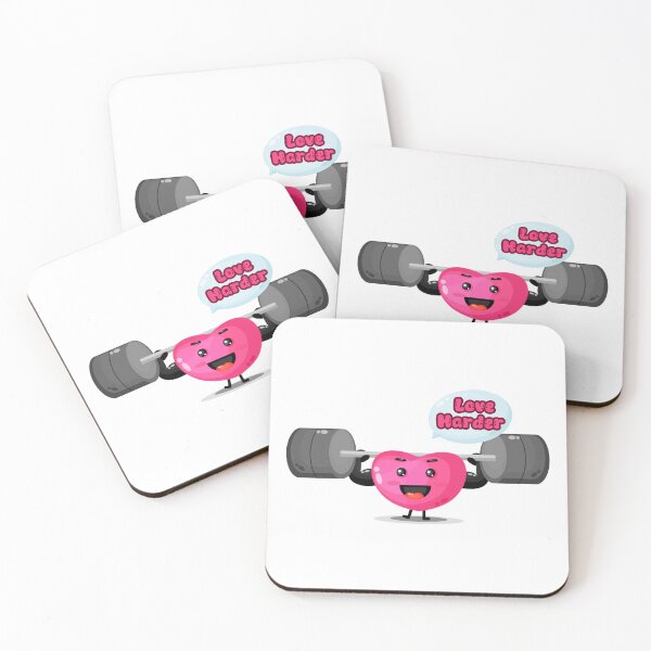 Item preview, Love Harder heart with barbell designed and sold by Shop_Bagniak.