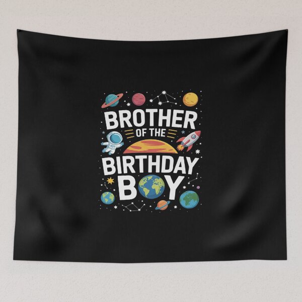 Item preview, Brother Of The Birthday Boy Astronaut Family Space Planets designed and sold by DigitaldeligArt.