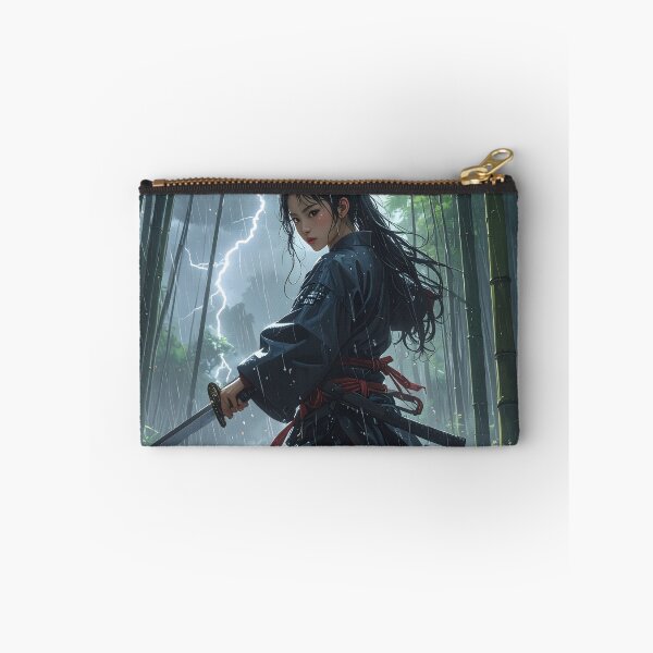 Item preview, Lightning Samurai Woman – Japanese Fantasy Art designed and sold by Schoenenwald - Illustrations Uniques et Originales.