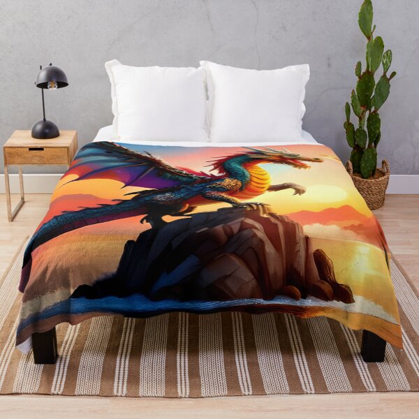 Item preview, Dragon Tapestry, duvet cover, throw blanket, shower curtain designed and sold by CharlottePlaceArt.