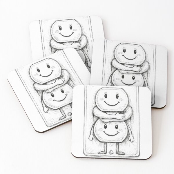 Item preview, Electrical Outlet With Faces and Hug designed and sold by Maria Dryfhout.