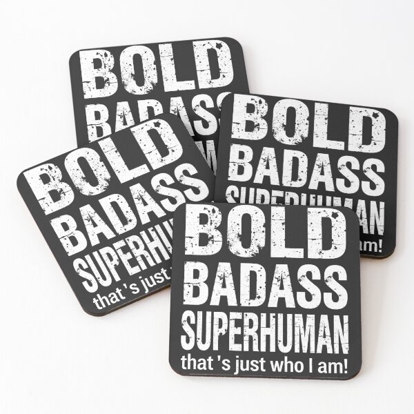 Item preview, Superhuman Bold Badass – Self-Assured Motivation designed and sold by TeeSpectrume.