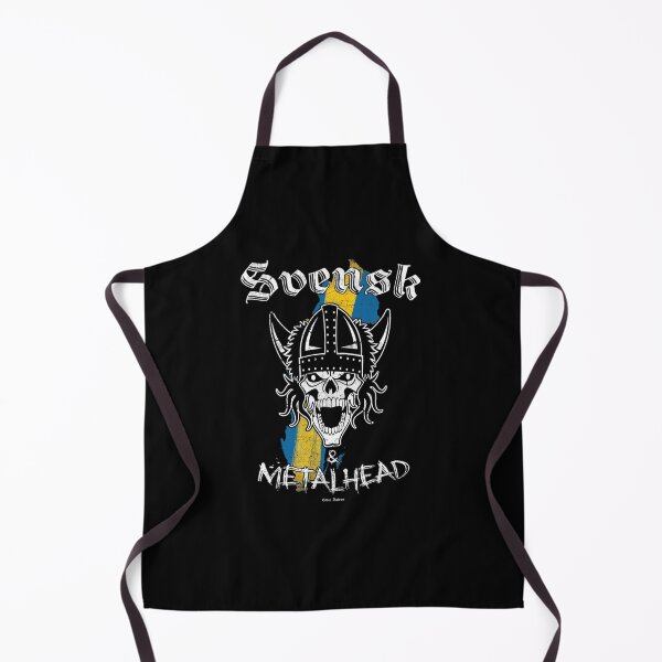 Item preview, Svensk Metalhead Viking Skull Swedish Heavy Metal designed and sold by Sertmi.