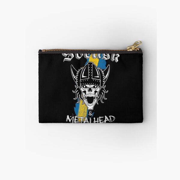 Item preview, Svensk Metalhead Viking Skull Swedish Heavy Metal designed and sold by Sertmi.