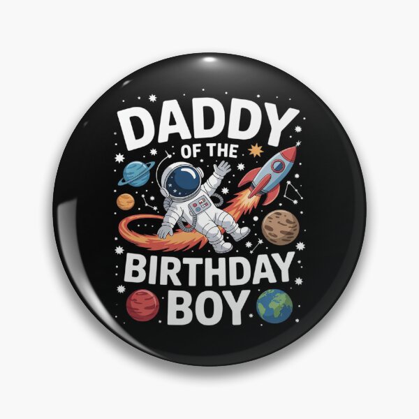 Item preview, Daddy Of The Birthday Boy Astronaut Family Space Planets 2 designed and sold by DigitaldeligArt.