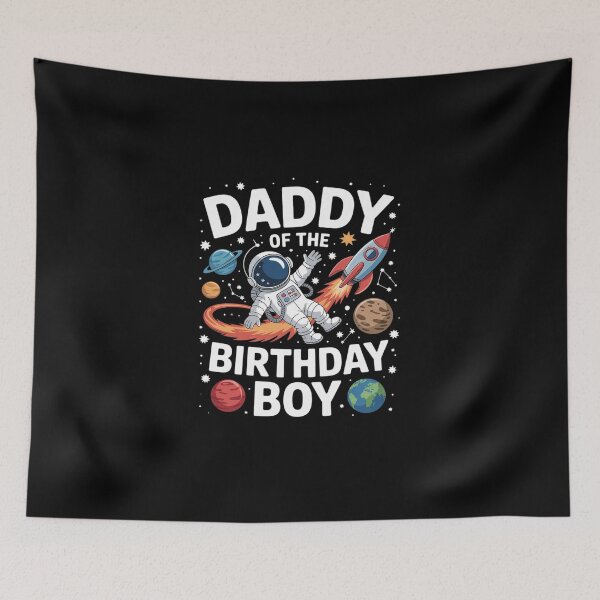 Item preview, Daddy Of The Birthday Boy Astronaut Family Space Planets 2 designed and sold by DigitaldeligArt.