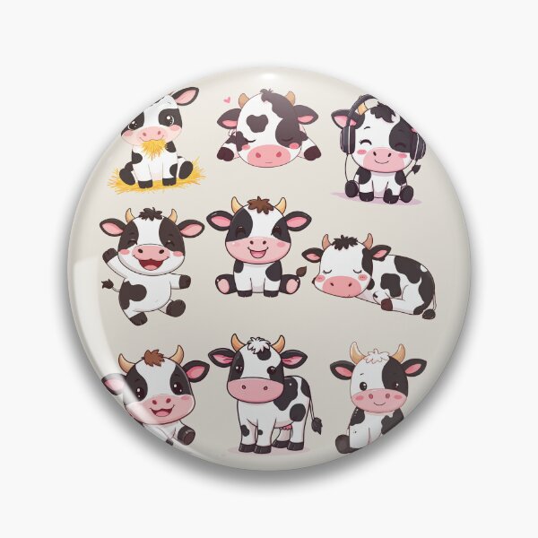 Item preview, Nine funny cows, kawaii designed and sold by LiskoDesign.