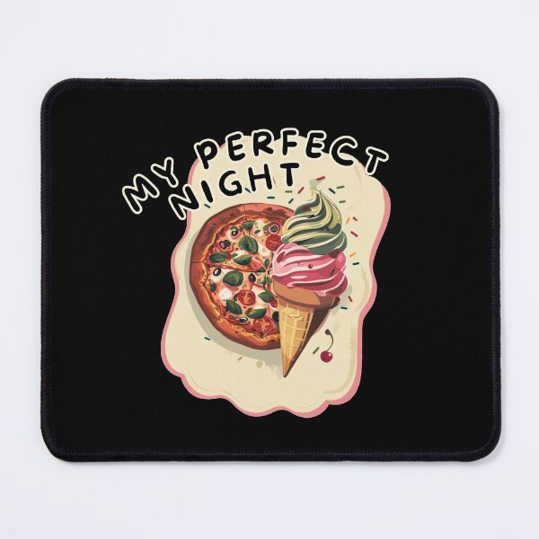 Item preview, My perfect night - pizza and ice cream designed and sold by Stefrait-7.