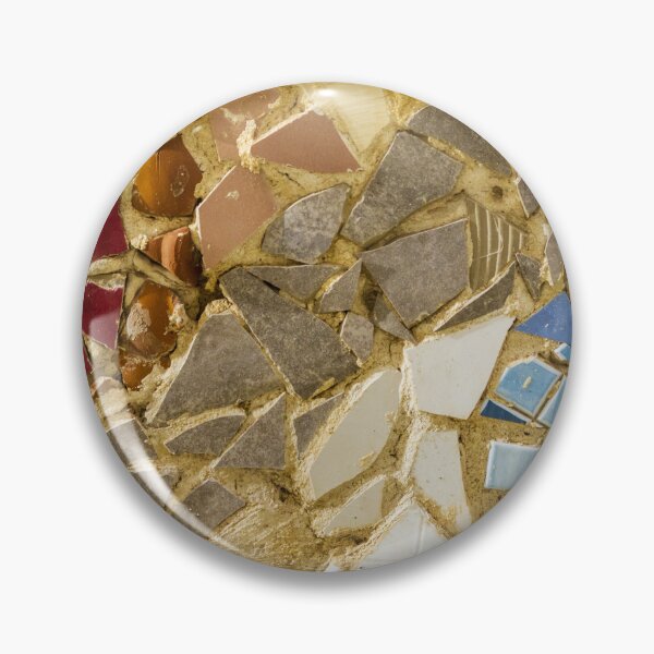 Item preview, Colorful Mosaic Tile Pattern With Broken Ceramics In Earthy Reds Blues And Bright Accents designed and sold by Nmallia.
