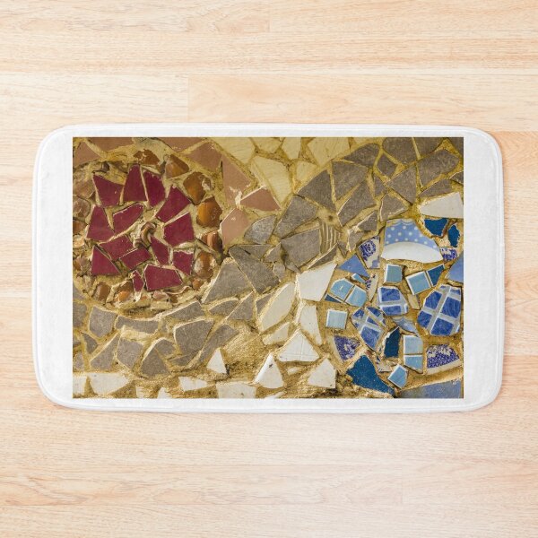 Item preview, Colorful Mosaic Tile Pattern With Broken Ceramics In Earthy Reds Blues And Bright Accents designed and sold by Nmallia.