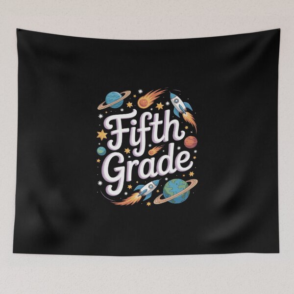 Item preview, Fifth Grade Astronaut Planets Space Back To School Kids designed and sold by DigitaldeligArt.