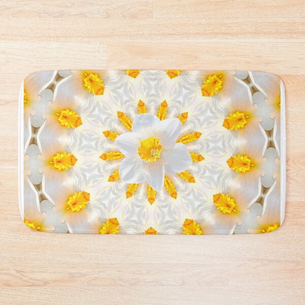 Item preview, White and Yellow Daffodil Kaleidoscope designed and sold by BostonArcImage.
