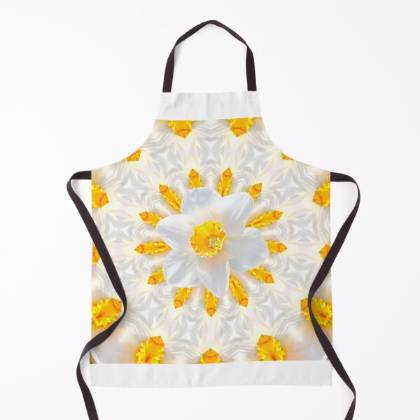 Item preview, White and Yellow Daffodil Kaleidoscope designed and sold by BostonArcImage.