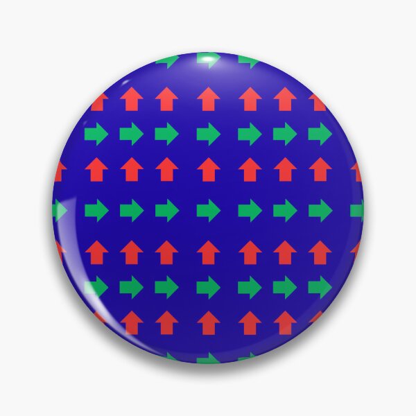 Item preview, Green and Red Right and Up Arrows on Blue background pattern designed and sold by fev-rocks.