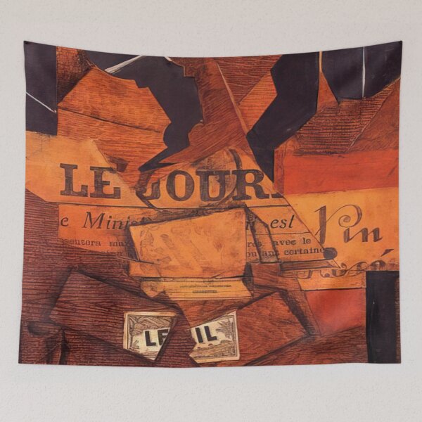 Item preview, Juan Gris Tobacco Newspaper And Bottle Of Wine designed and sold by melaartni.