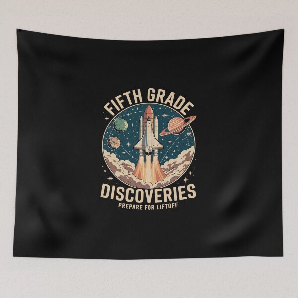 Item preview, Fifth Grade Back To School Space Rocket Astronaut designed and sold by DigitaldeligArt.