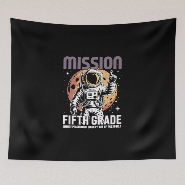 Item preview, Fifth Grade Back To School Space Rocket Astronaut2 designed and sold by DigitaldeligArt.