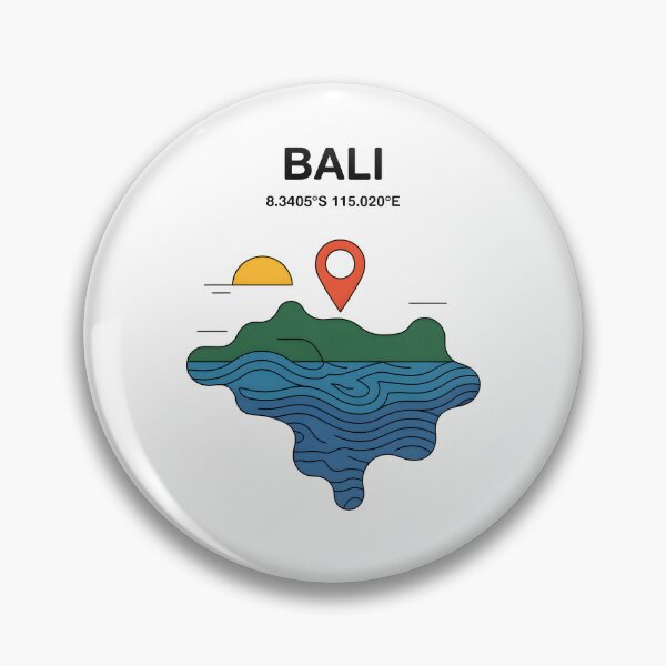 Item preview, Bali Indonesia Coordinate Sunset Beach designed and sold by MooonTees.