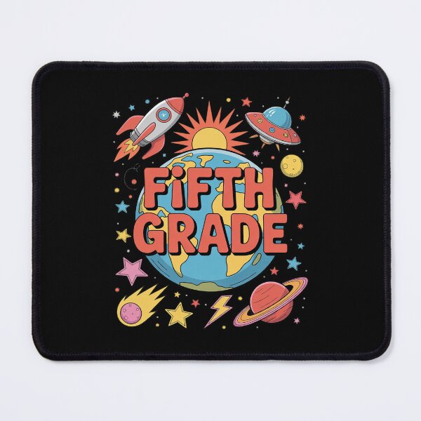 Item preview, Fifth Grade Rocket Blast Off Outer Space Teacher designed and sold by DigitaldeligArt.