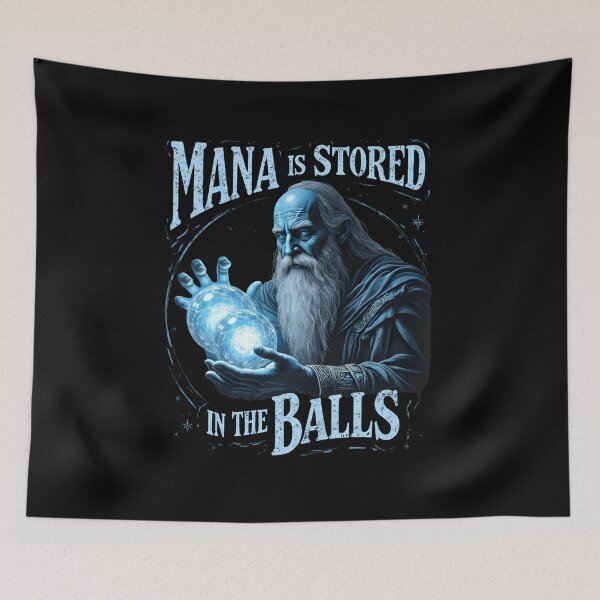 Item preview, MANA IS STORED IN THE BALLS designed and sold by LunaMagicStudio.