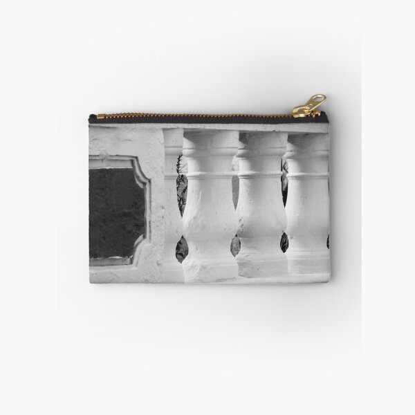Item preview, White Balcony Balusters In Classic Railing Architectural Detail In Black And White designed and sold by Nmallia.