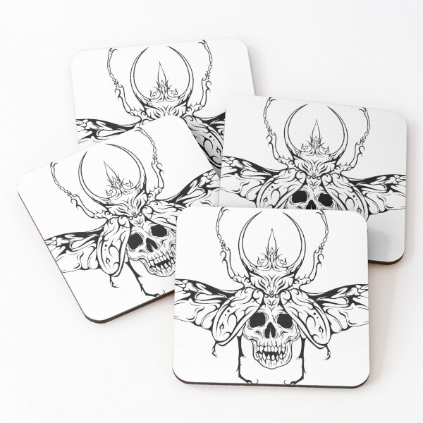 Item preview, Gothic Beetle Skull  designed and sold by MORIANO TATTOOS.