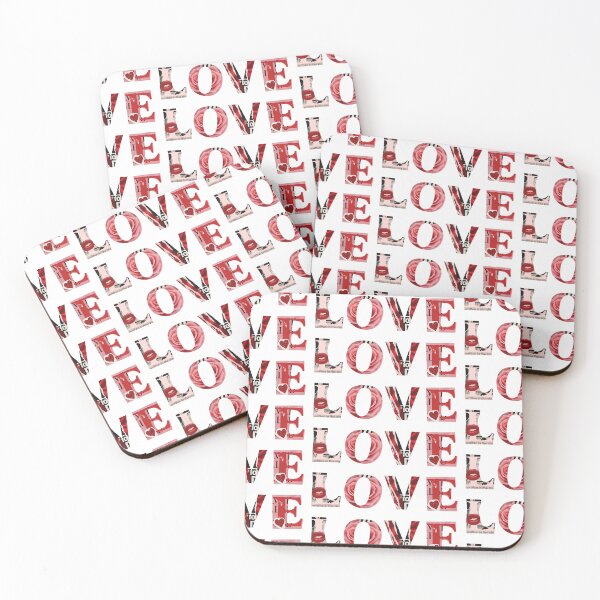 Item preview, LOVE Collage Typography – Bold Romantic Design designed and sold by tviyluv.