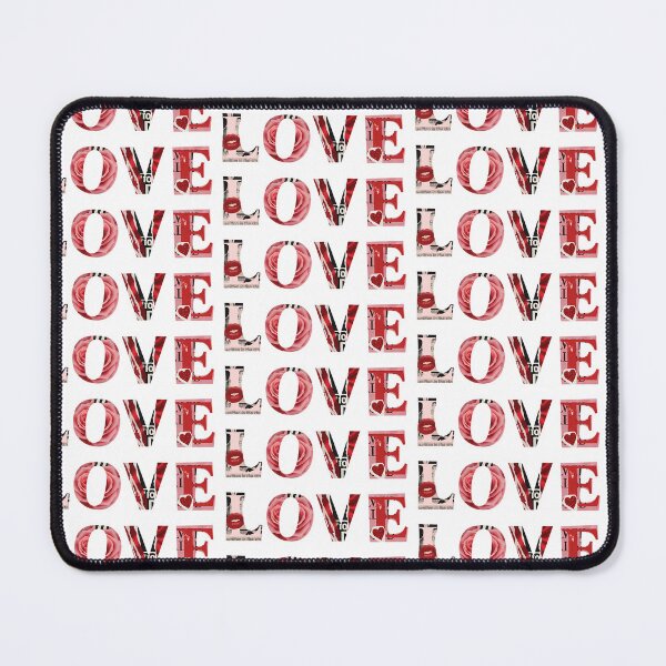Item preview, LOVE Collage Typography – Bold Romantic Design designed and sold by tviyluv.