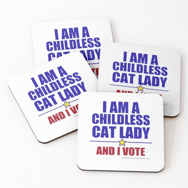 Item preview, Childless Cat Lady - And I Vote designed and sold by ResistNow.