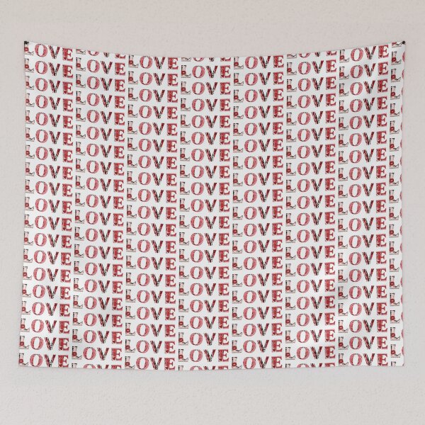 Item preview, LOVE Collage Typography – Bold Romantic Design designed and sold by tviyluv.