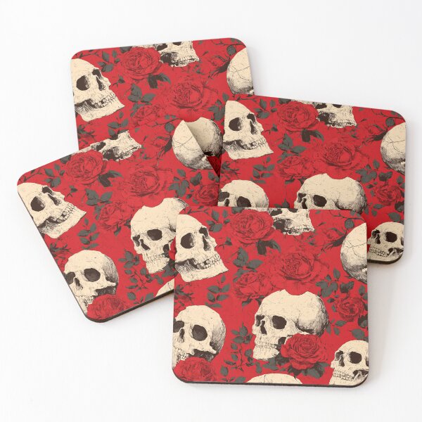 Item preview, Skulls and Roses, Gothic Romantic Pattern designed and sold by Raul Divaine.