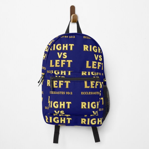 Item preview, Gold Ecclesiastes 10:2 Right vs Left - 3D Scripture Wisdom on Deep Navy designed and sold by PatriotPrint.