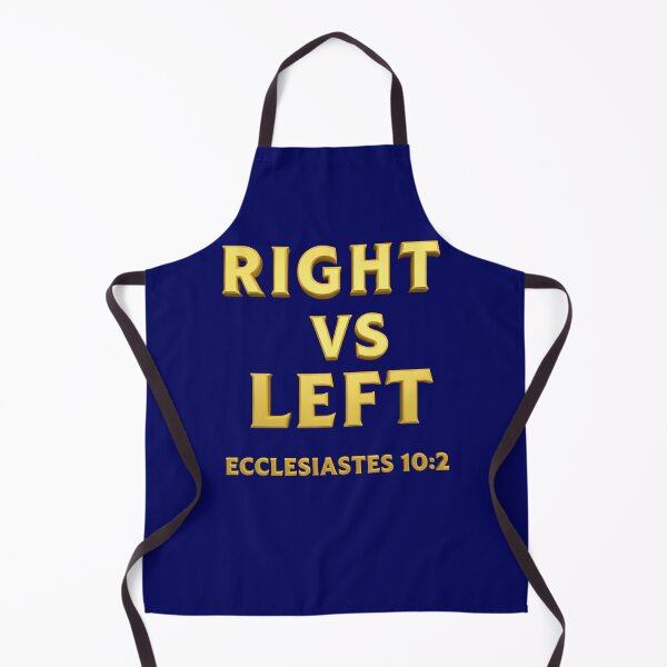 Item preview, Gold Ecclesiastes 10:2 Right vs Left - 3D Scripture Wisdom on Deep Navy designed and sold by PatriotPrint.